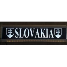 Sveteľná LED tabuľka SLOVAKIA s erbom